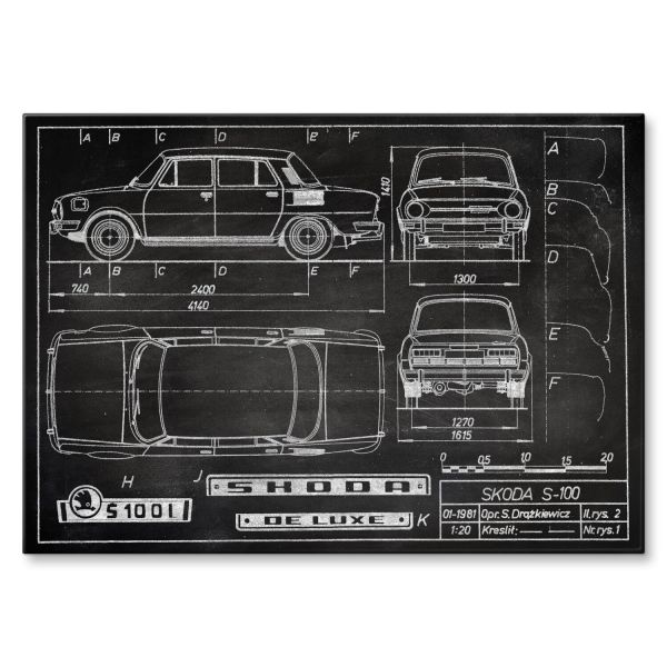 Skoda 100 Patent Slate