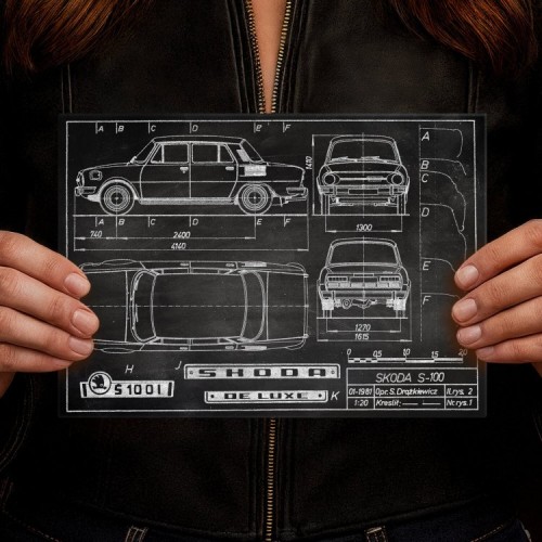 Skoda 100 Patent Slate