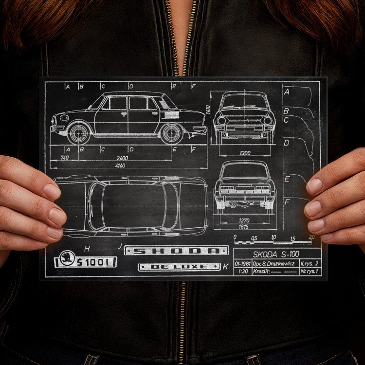 Skoda 100 Patent Slate
