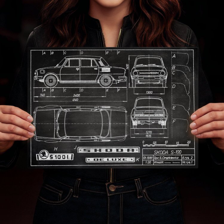 Skoda 100 Patent Slate