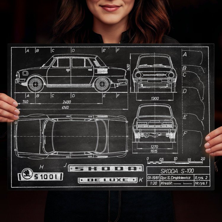 Skoda 100 Patent Slate