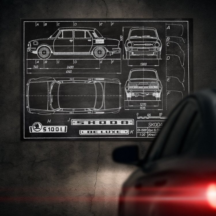 Skoda 100 Patent Slate