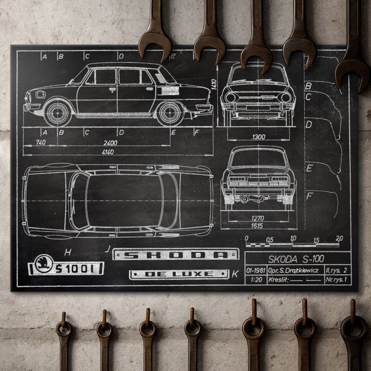 Skoda 100 Patent Slate