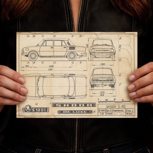 Skoda 100 Patent Retro