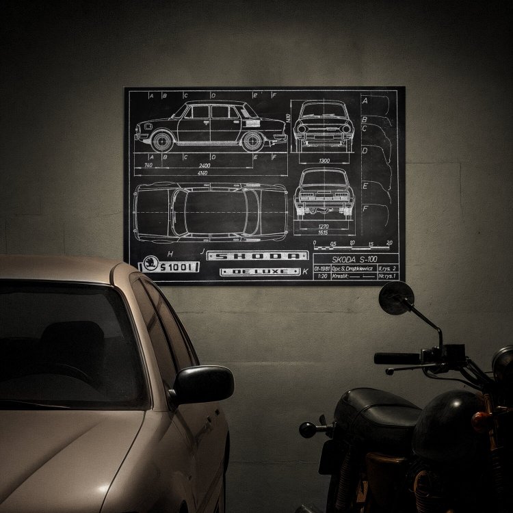 Skoda 100 Patent Slate