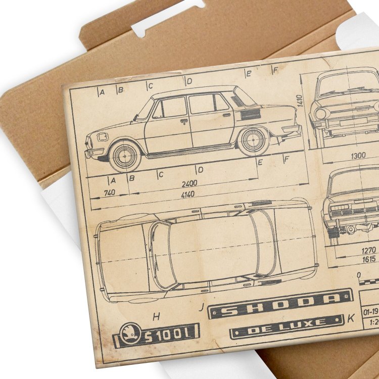Skoda 100 Patent Retro