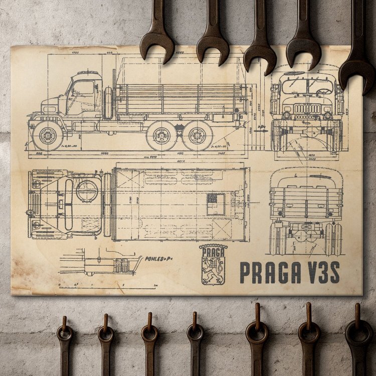 PRAGA V3S Patent Retro