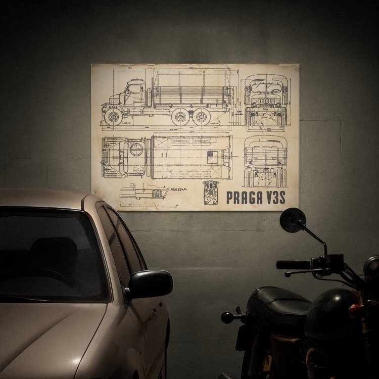 PRAGA V3S Patent Retro