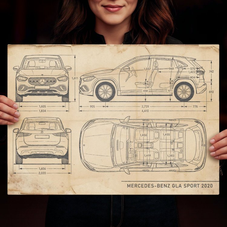 Mercedes GLA Patent Retro