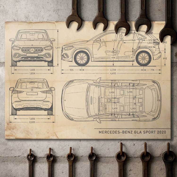 Mercedes GLA Patent Retro