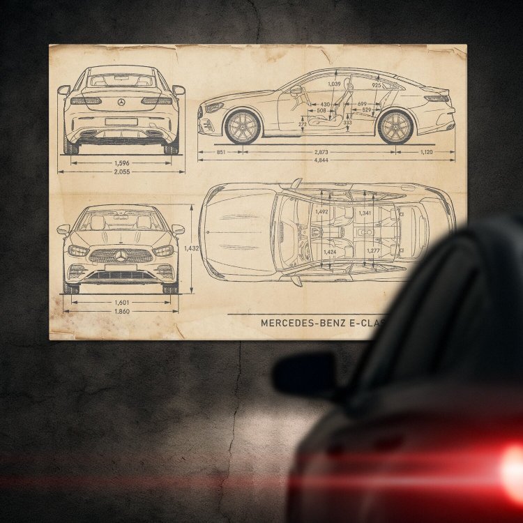 Mercedes E Coupe 2020 Patent Retro