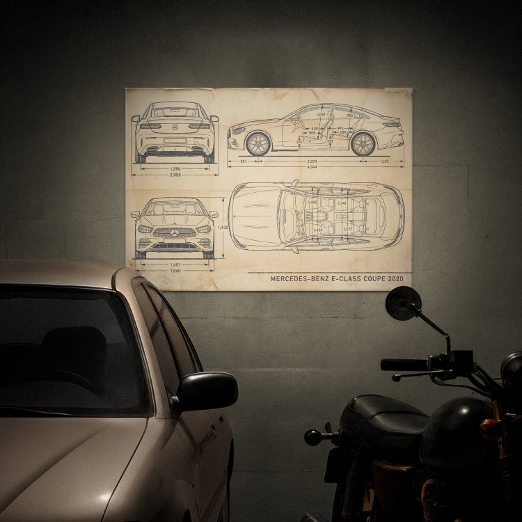 Mercedes E Coupe 2020 Patent Retro
