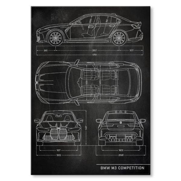 BMW M3 Competition Patent Slate