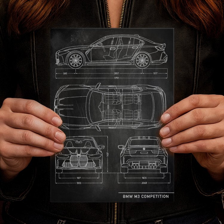 BMW M3 Competition Patent Slate