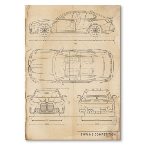 BMW M3 Competition Patent Retro