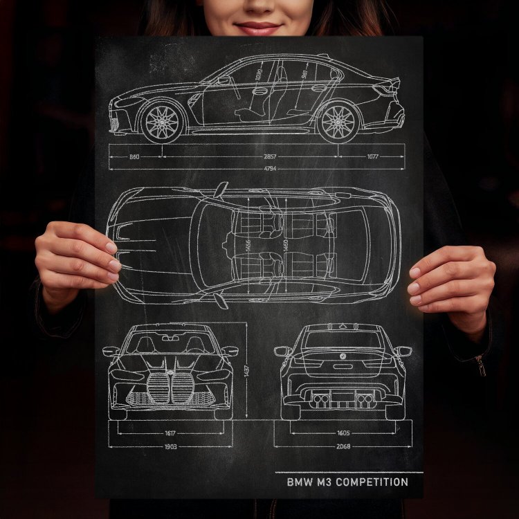 BMW M3 Competition Patent Slate
