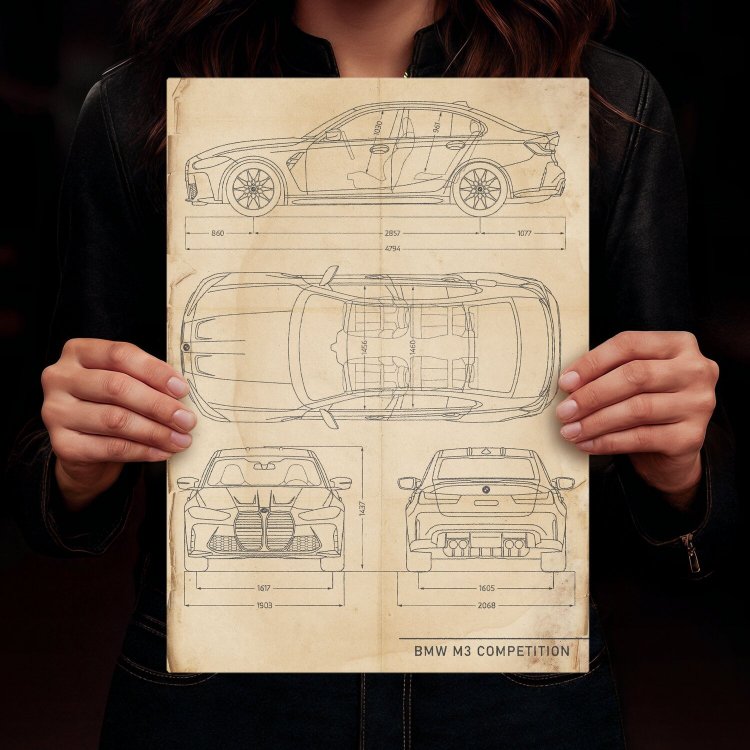 BMW M3 Competition Patent Retro