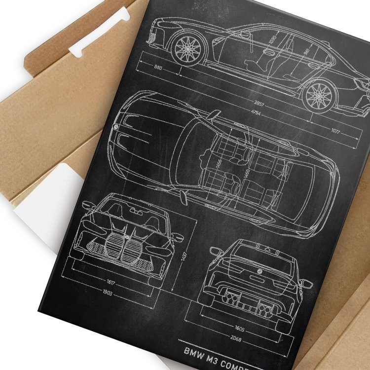 BMW M3 Competition Patent Slate