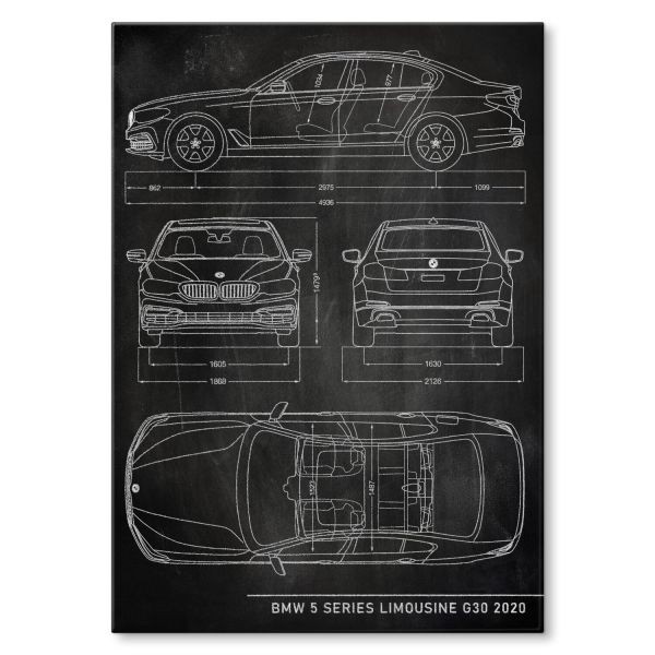 BMW 5 Limousine Patent Slate