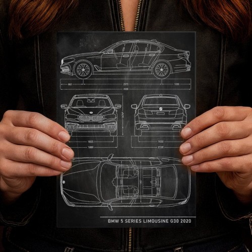 BMW 5 Limousine Patent Slate