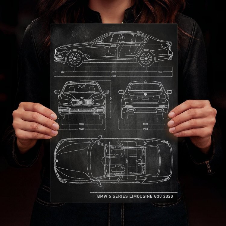 BMW 5 Limousine Patent Slate