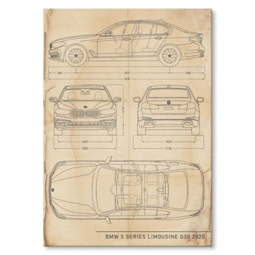 BMW 5 Limousine Patent Retro