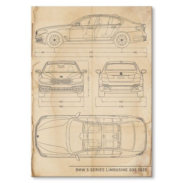 BMW 5 Limousine Patent Retro