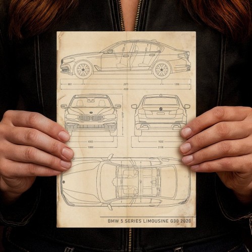 BMW 5 Limousine Patent Retro