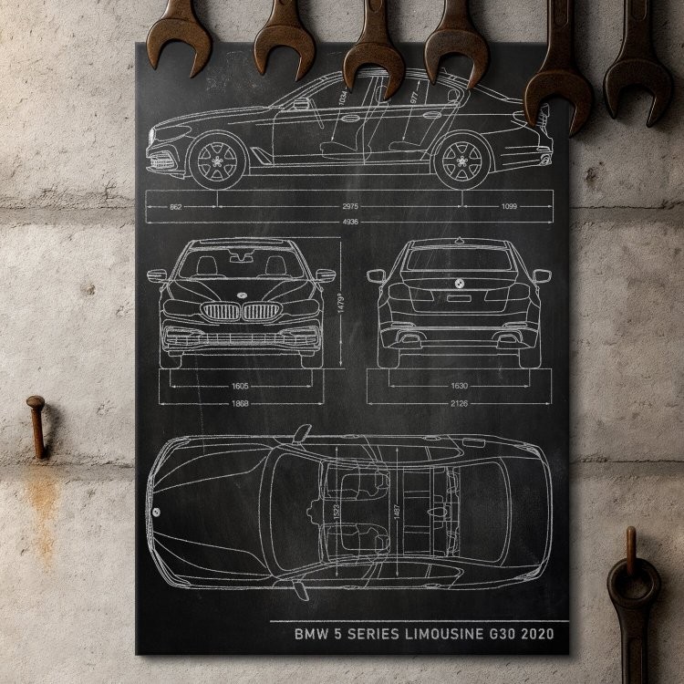 BMW 5 Limousine Patent Slate