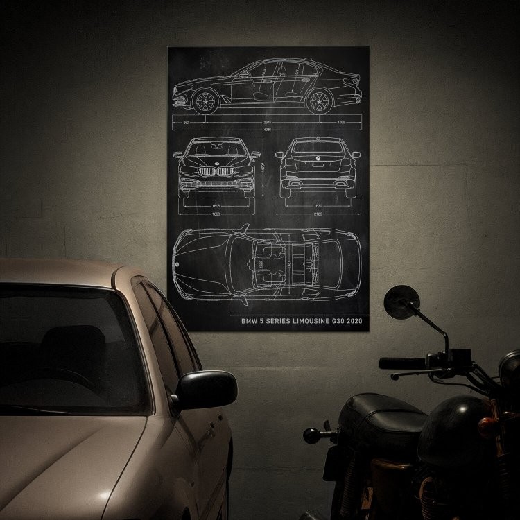 BMW 5 Limousine Patent Slate