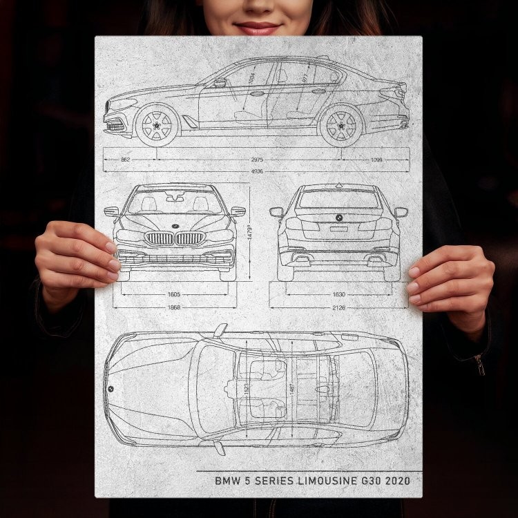 BMW 5 Limousine Patent Stone