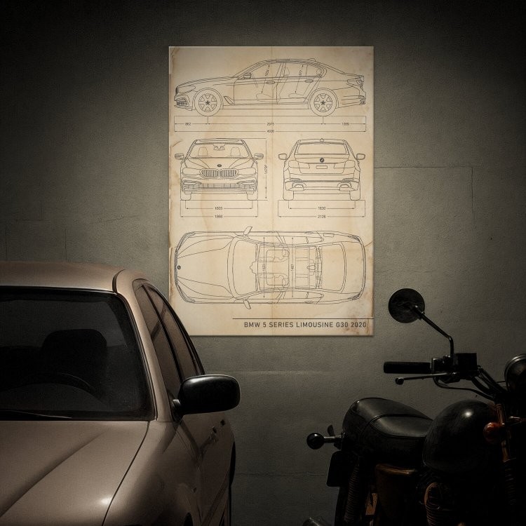 BMW 5 Limousine Patent Retro