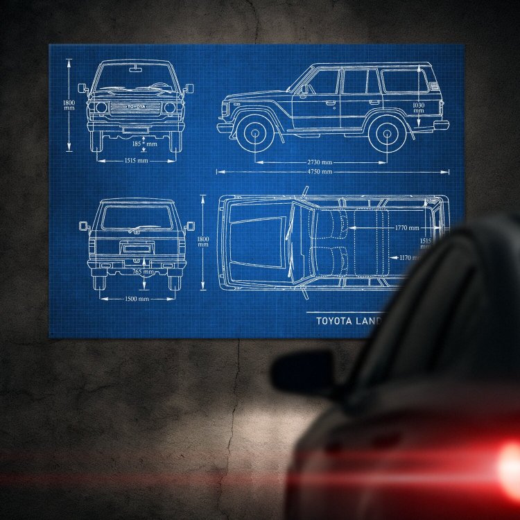 Toyota Land Cruiser Samochód Auto Motoryzacja Patent Tech