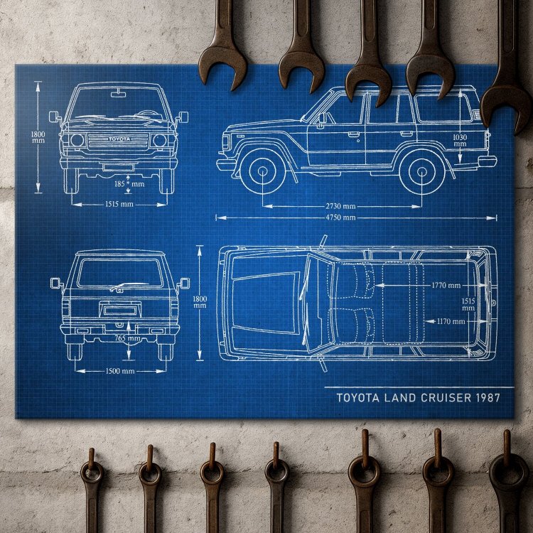 Toyota Land Cruiser Samochód Auto Motoryzacja Patent Tech