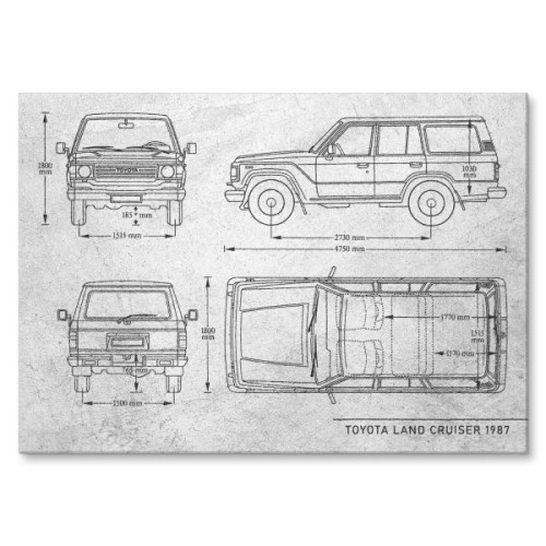 Toyota Land Cruiser Samochód Auto Motoryzacja Patent Stone