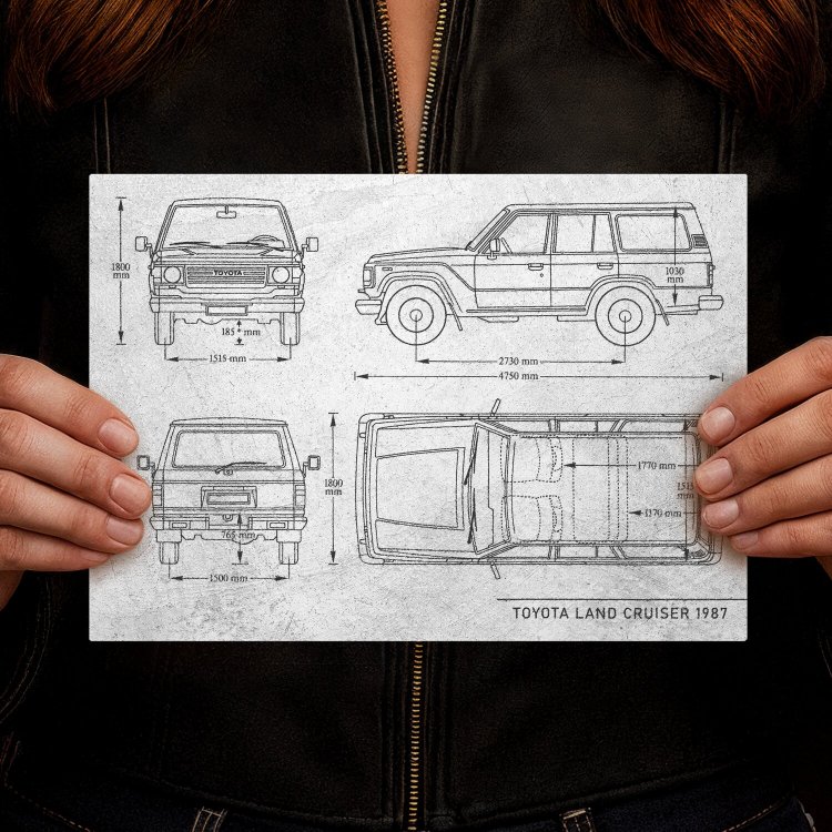 Toyota Land Cruiser Samochód Auto Motoryzacja Patent Stone
