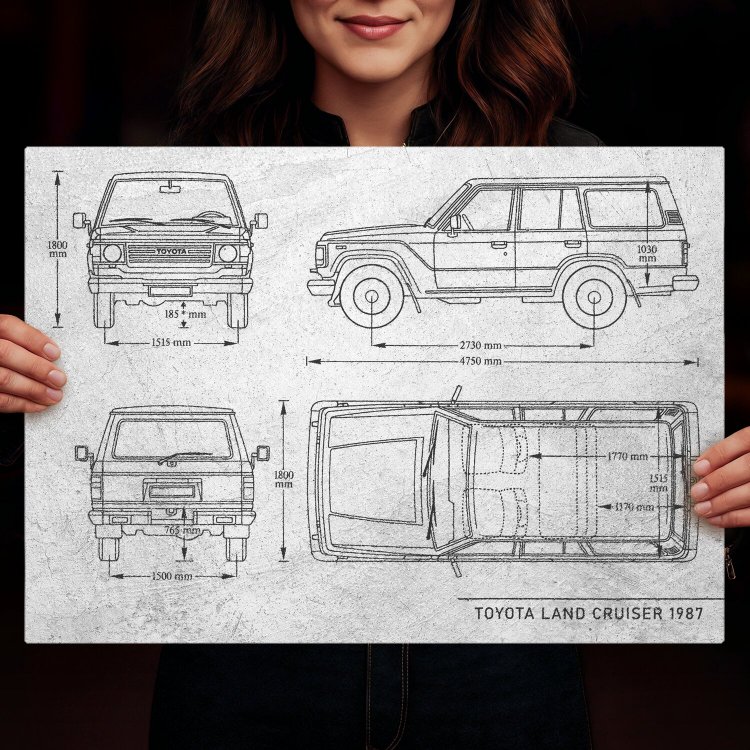 Toyota Land Cruiser Samochód Auto Motoryzacja Patent Stone