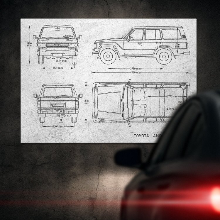 Toyota Land Cruiser Samochód Auto Motoryzacja Patent Stone
