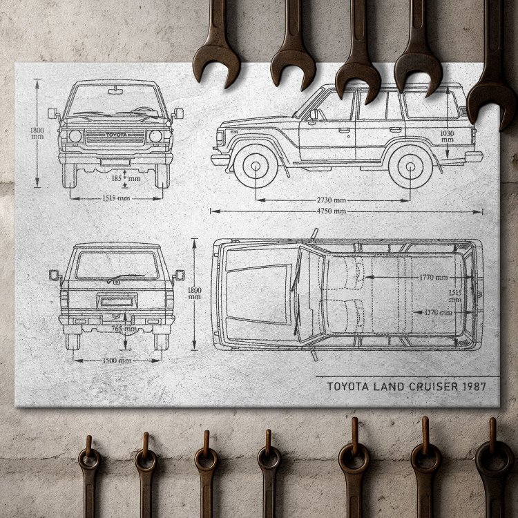 Toyota Land Cruiser Samochód Auto Motoryzacja Patent Stone