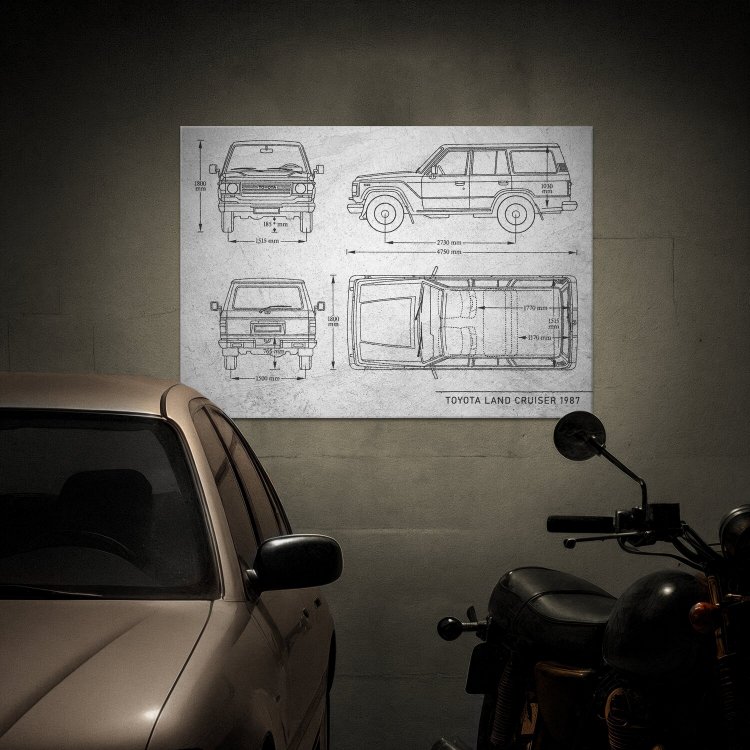 Toyota Land Cruiser Samochód Auto Motoryzacja Patent Stone