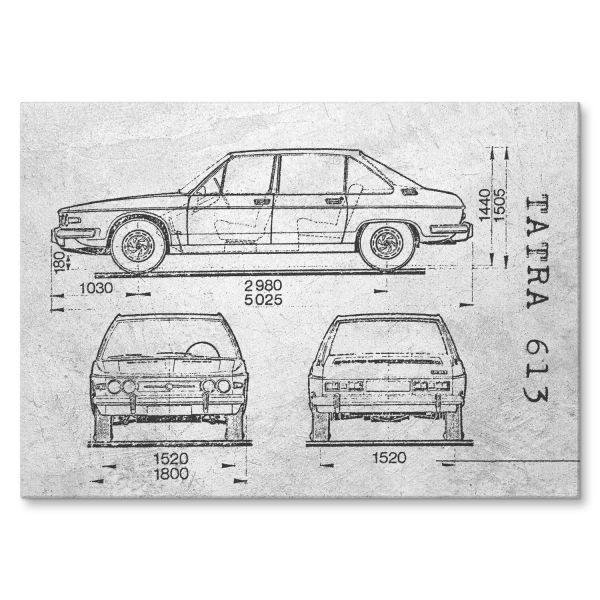 Tatra 613 Samochód Auto Motoryzacja Patent Stone