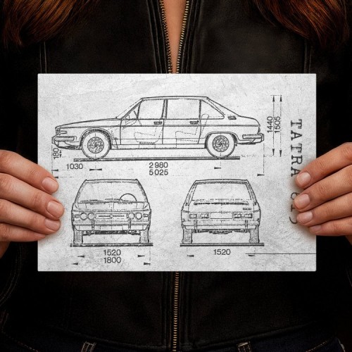 Tatra 613 Samochód Auto Motoryzacja Patent Stone