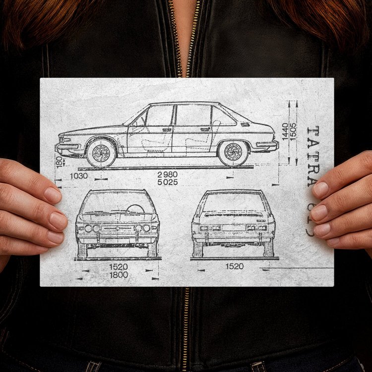 Tatra 613 Samochód Auto Motoryzacja Patent Stone