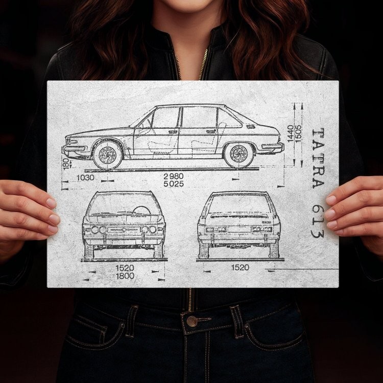 Tatra 613 Samochód Auto Motoryzacja Patent Stone