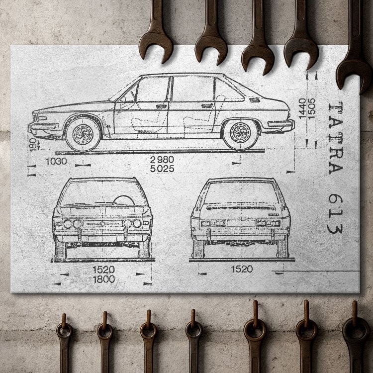 Tatra 613 Samochód Auto Motoryzacja Patent Stone