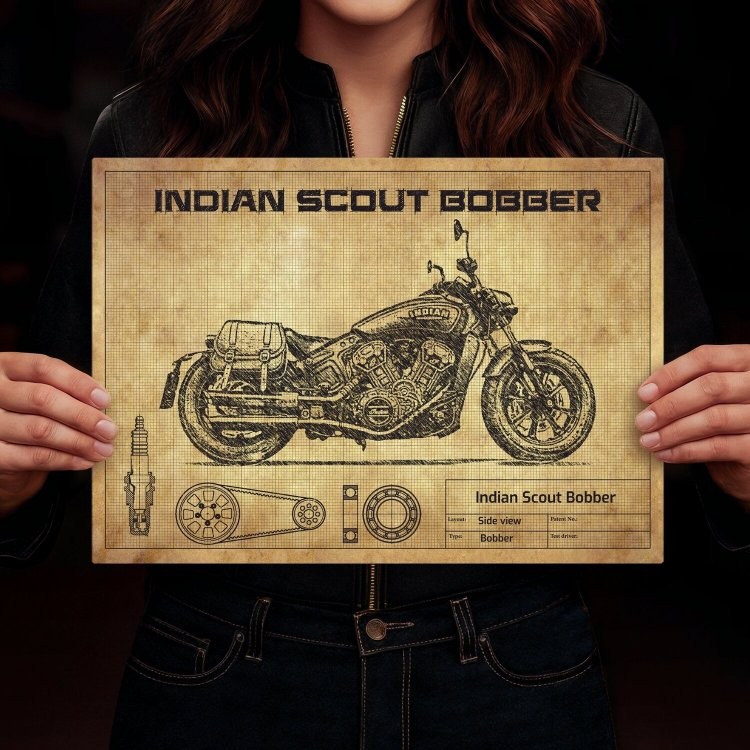 Indian Scout Bobber and bags