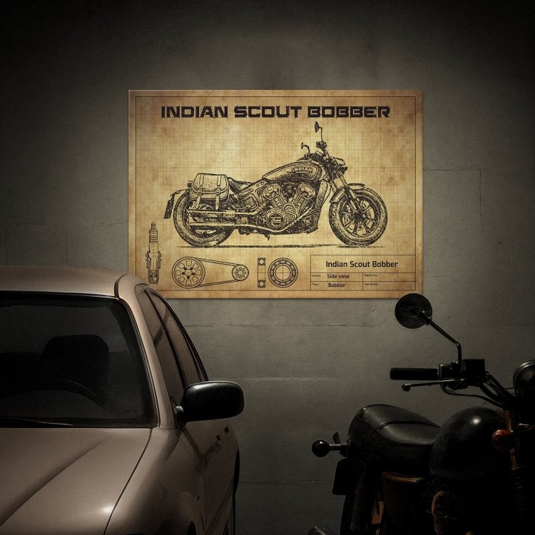 Indian Scout Bobber and bags