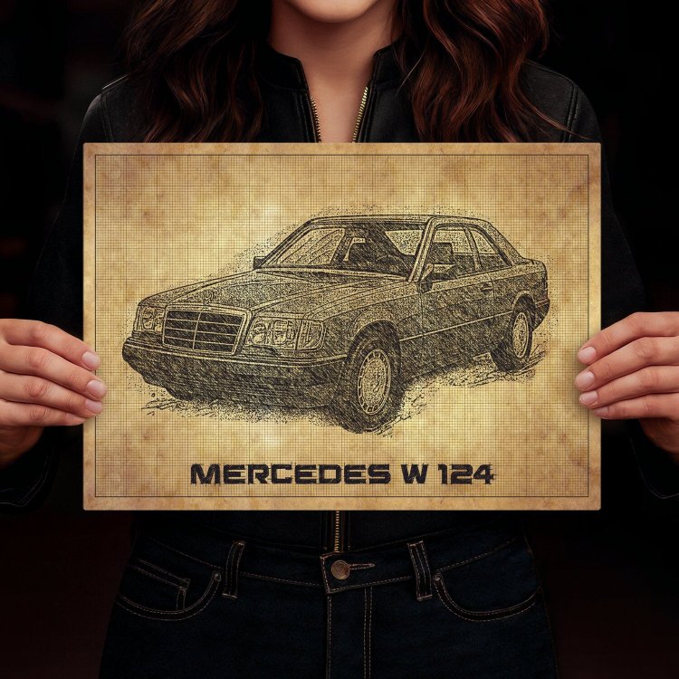 Mercedes W124 drawn