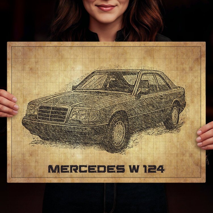 Mercedes W124 drawn