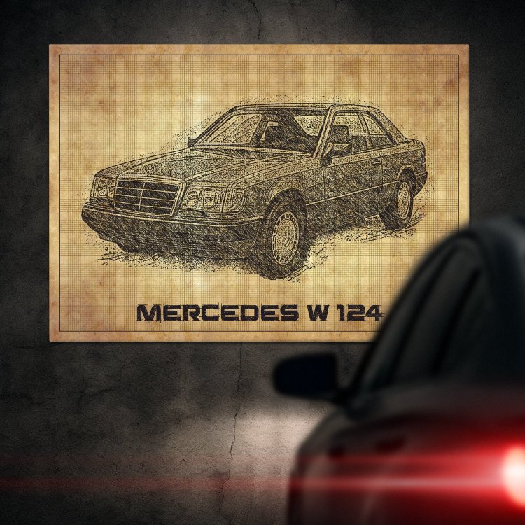 Mercedes W124 drawn